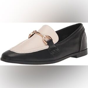 Steve Madden Loraine Black & White Loafer Sz‎ 7.5M
